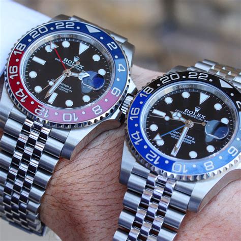 pepsi vs batman rolex|Rolex GMT Master II 126710 Batman vs Pepsi .